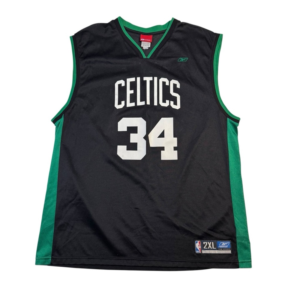 Vintage Reebok Boston Celtics Paul Pierce Alternate NBA Jersey Mens Size 2XL